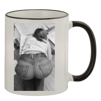 Sharon Stone 11oz Colored Rim & Handle Mug