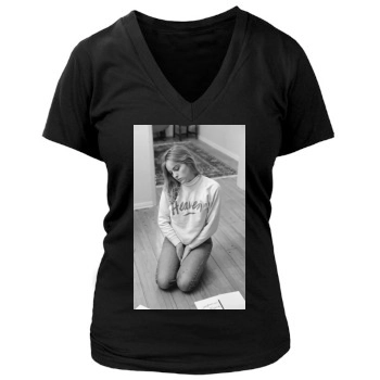 Sharon Stone Women's Deep V-Neck TShirt