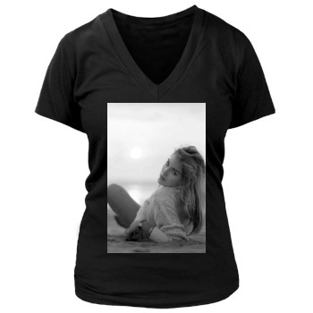 Sharon Stone Women's Deep V-Neck TShirt