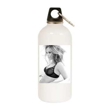 Hilary Swank White Water Bottle With Carabiner