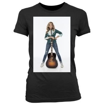 Sheryl Crow Women's Junior Cut Crewneck T-Shirt