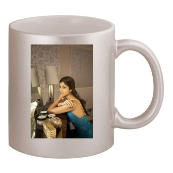 Shilpa Shetty 11oz Metallic Silver Mug