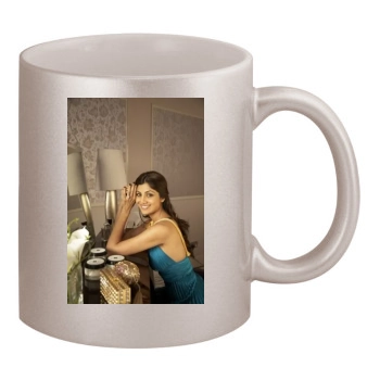 Shilpa Shetty 11oz Metallic Silver Mug