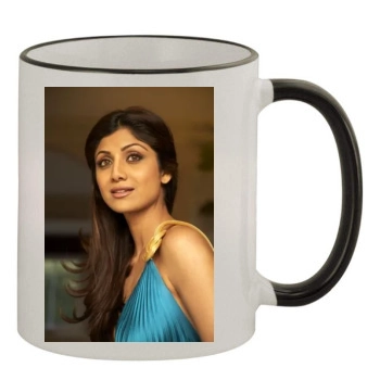 Shilpa Shetty 11oz Colored Rim & Handle Mug