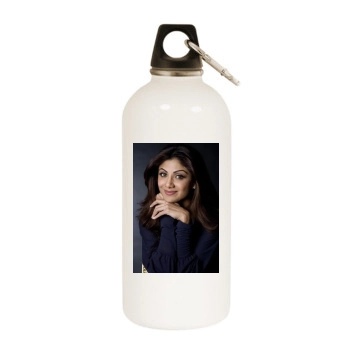 Shilpa Shetty White Water Bottle With Carabiner