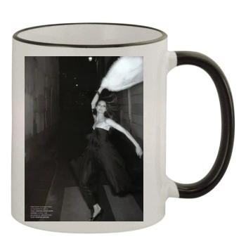 Shalom Harlow 11oz Colored Rim & Handle Mug