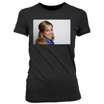 Shawn Johnson Women's Junior Cut Crewneck T-Shirt