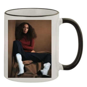 Solange Knowles 11oz Colored Rim & Handle Mug