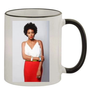 Solange Knowles 11oz Colored Rim & Handle Mug