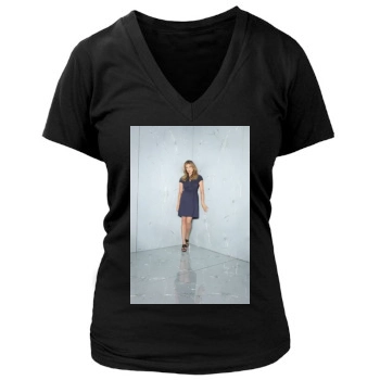 Sonya Walger Women's Deep V-Neck TShirt