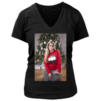 Stacey Solomon Women's Deep V-Neck TShirt