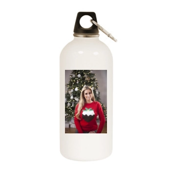 Stacey Solomon White Water Bottle With Carabiner