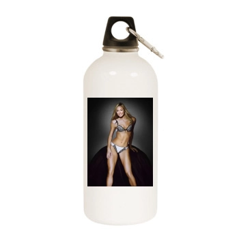 Stacy Keibler White Water Bottle With Carabiner