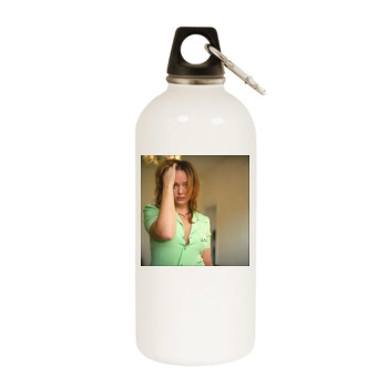 Stella McCartney White Water Bottle With Carabiner