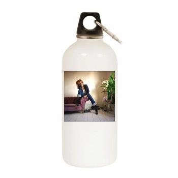 Stella McCartney White Water Bottle With Carabiner