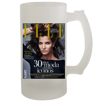 Stephanie Seymour 16oz Frosted Beer Stein