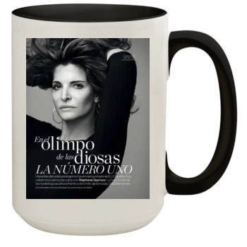 Stephanie Seymour 15oz Colored Inner & Handle Mug