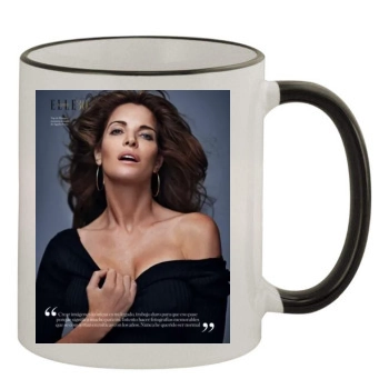 Stephanie Seymour 11oz Colored Rim & Handle Mug