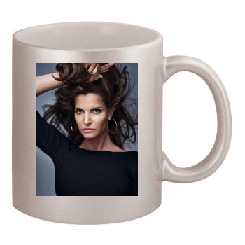 Stephanie Seymour 11oz Metallic Silver Mug