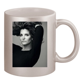 Stephanie Seymour 11oz Metallic Silver Mug