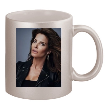 Stephanie Seymour 11oz Metallic Silver Mug