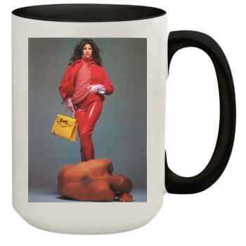 Stephanie Seymour 15oz Colored Inner & Handle Mug