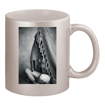 Stephanie Seymour 11oz Metallic Silver Mug