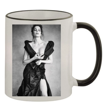 Stephanie Seymour 11oz Colored Rim & Handle Mug