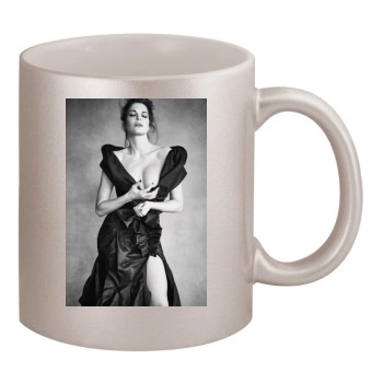 Stephanie Seymour 11oz Metallic Silver Mug