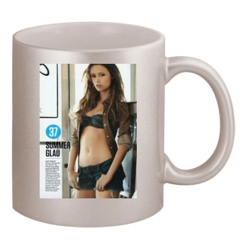 Summer Glau 11oz Metallic Silver Mug