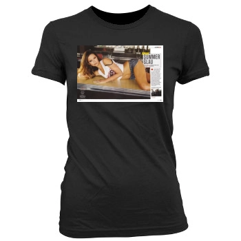 Summer Glau Women's Junior Cut Crewneck T-Shirt