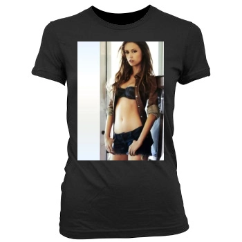 Summer Glau Women's Junior Cut Crewneck T-Shirt