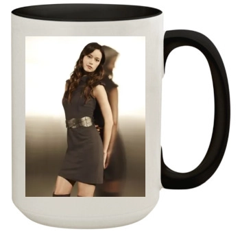 Summer Glau 15oz Colored Inner & Handle Mug