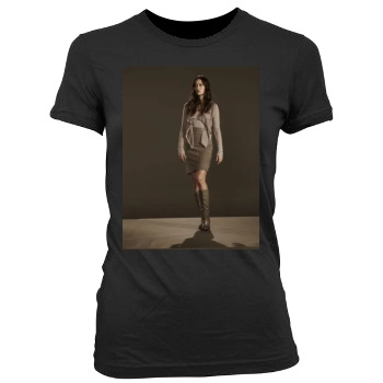 Summer Glau Women's Junior Cut Crewneck T-Shirt