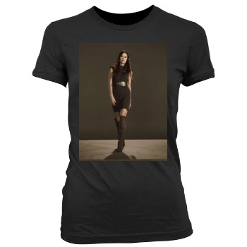 Summer Glau Women's Junior Cut Crewneck T-Shirt