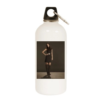 Summer Glau White Water Bottle With Carabiner