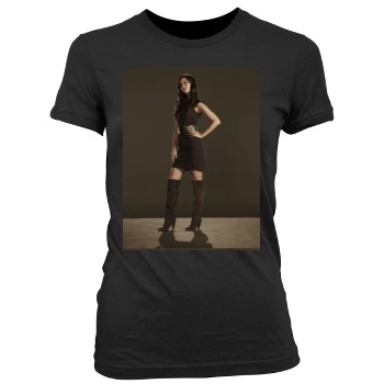 Summer Glau Women's Junior Cut Crewneck T-Shirt