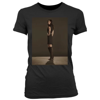 Summer Glau Women's Junior Cut Crewneck T-Shirt