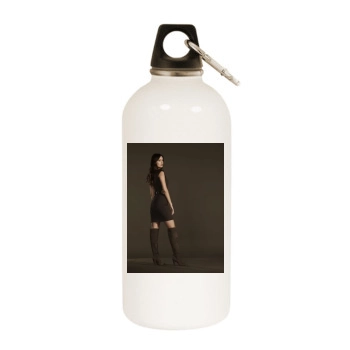 Summer Glau White Water Bottle With Carabiner