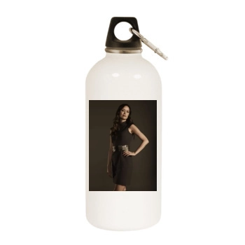 Summer Glau White Water Bottle With Carabiner