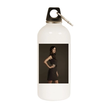 Summer Glau White Water Bottle With Carabiner