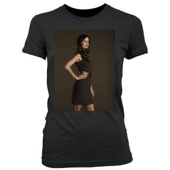 Summer Glau Women's Junior Cut Crewneck T-Shirt