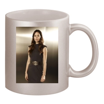 Summer Glau 11oz Metallic Silver Mug