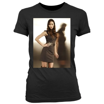 Summer Glau Women's Junior Cut Crewneck T-Shirt