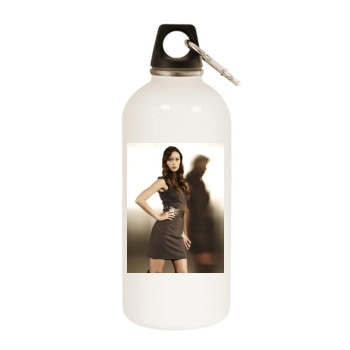 Summer Glau White Water Bottle With Carabiner