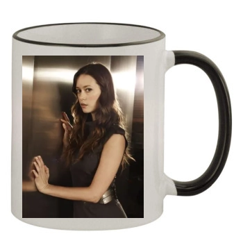 Summer Glau 11oz Colored Rim & Handle Mug