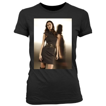 Summer Glau Women's Junior Cut Crewneck T-Shirt