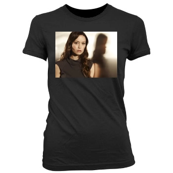 Summer Glau Women's Junior Cut Crewneck T-Shirt