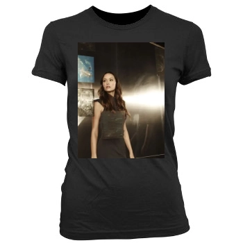 Summer Glau Women's Junior Cut Crewneck T-Shirt