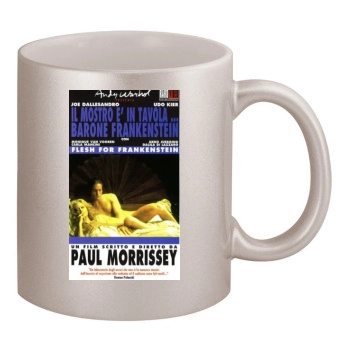 Flesh for Frankenstein (1973) 11oz Metallic Silver Mug